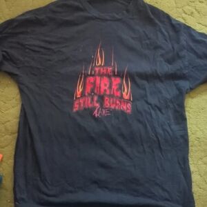 Black Graphic Tee - The Fire Still Burns